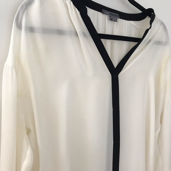 Vince button down silk blouse - Picture 3 of 6